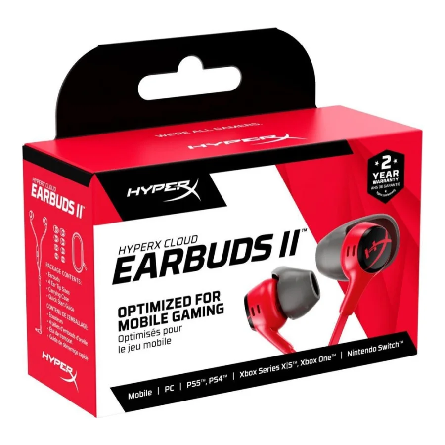 HyperX Cloud Earbuds II Red (705L8AA)