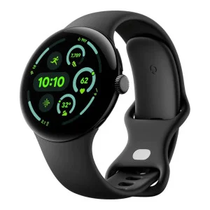 Google Pixel Watch 3 45 mm LTE Matte Black Aluminum Case/Obsidian Active Band