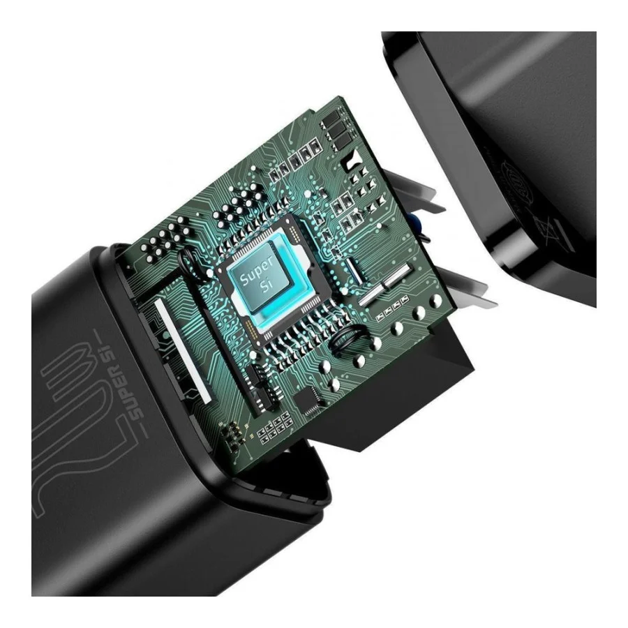 Baseus Super Silicone PD Charger 20W Type-C White (CCSUP-B02)