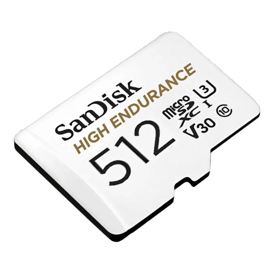 SanDisk 512 GB microSDXC High Endurance UHS-I U3 V30 + SD adapter (SDSQQNR-512G-GN6IA)