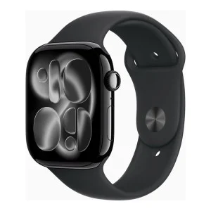 Apple Watch Series 11 GPS 46mm Jet Black Alu. Case w. Black S. Band - M/L (MEUX4)