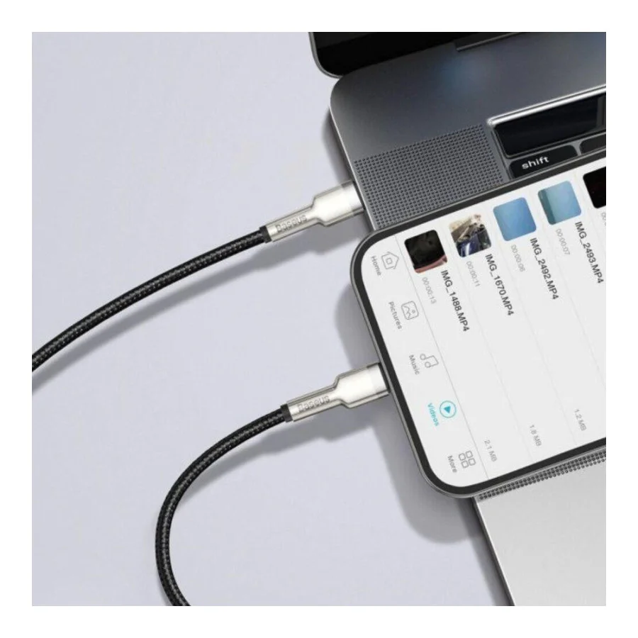 Baseus Cafule Metal Type-C to Lightning PD 1m Black (CATLJK-A01)