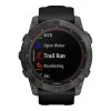 Garmin Fenix 7X Sapphire Solar Carbon Gray DLC Titanium with Black Band (010-02541-10/11/34)