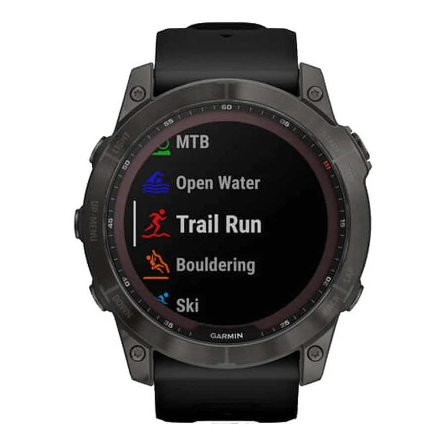 Garmin Fenix 7X Sapphire Solar Carbon Gray DLC Titanium with Black Band (010-02541-10/11/34)