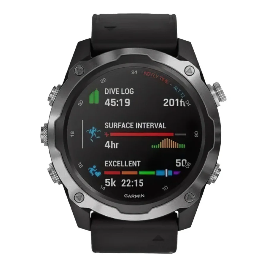 Garmin Descent Mk2 Stainless Steel with Black Band (010-02132-00/10)