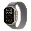 Apple Watch Ultra 2 GPS + Cellular 49mm Titanium Case with Green/Gray Trail Loop - S/M (MRF33)