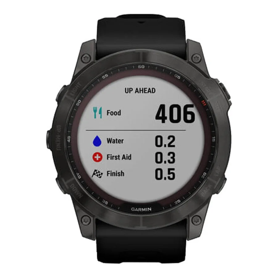 Garmin Fenix 7X Sapphire Solar Carbon Gray DLC Titanium with Black Band (010-02541-10/11/34)
