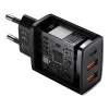 Baseus Compact Quick Charger 2xUSB U+C 30W Black (CCXJ-E01)