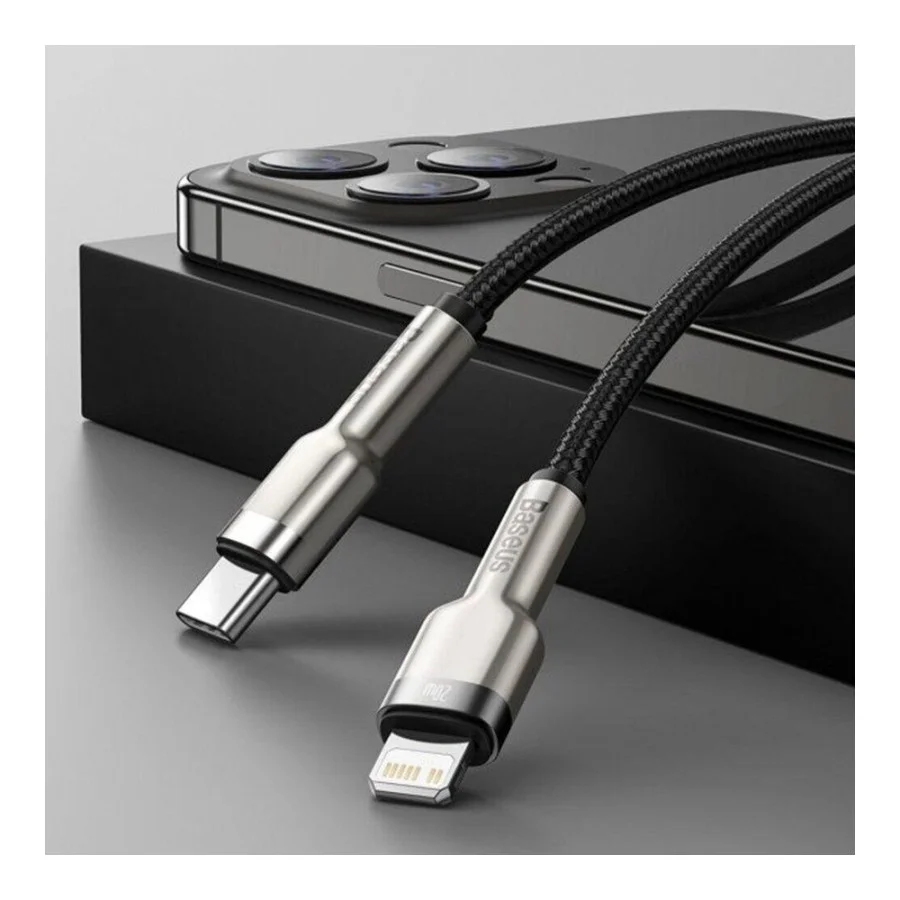 Baseus Cafule Metal Type-C to Lightning PD 1m Black (CATLJK-A01)