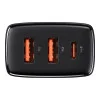 Baseus Compact Quick Charger 2xUSB U+C 30W Black (CCXJ-E01)