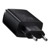 Baseus Compact Quick Charger 2xUSB U+C 30W Black (CCXJ-E01)