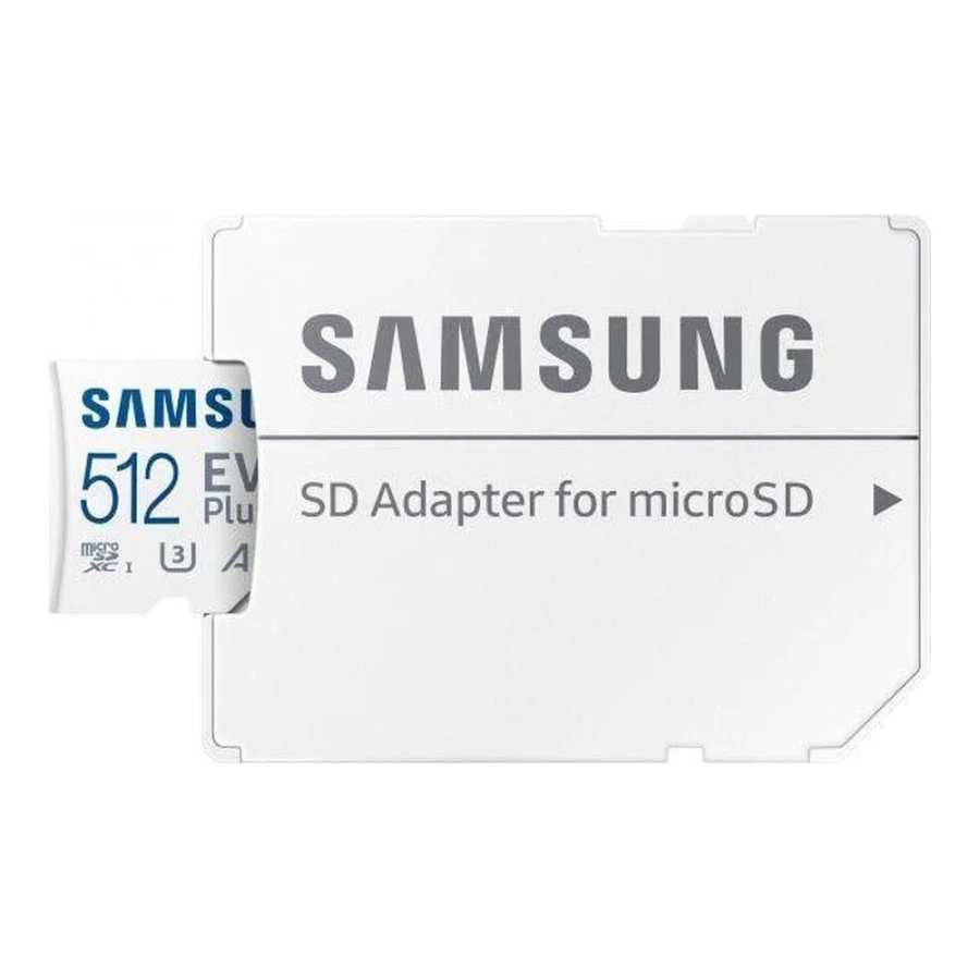 Samsung 512 GB microSDXC Class 10 UHS-I U3 V30 A2 EVO Plus + SD Adapter (MB-MC512SA)