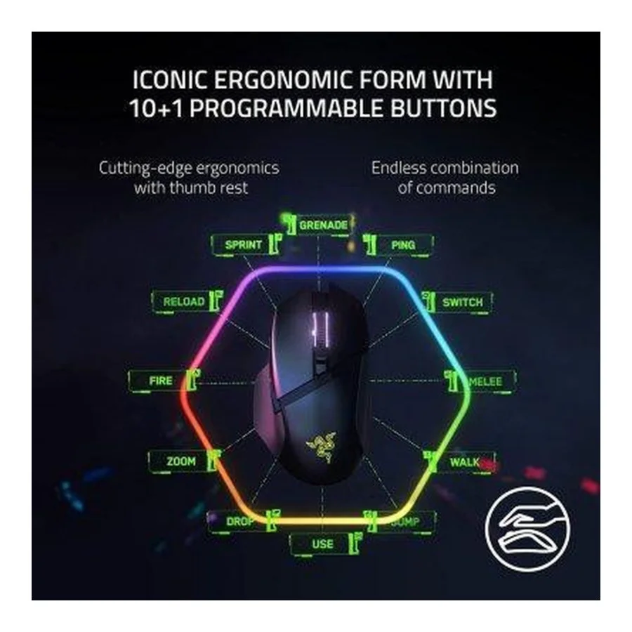 Razer Basilisk V3 Pro Wireless White (RZ01-04620200-R3G1)