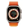 Apple Watch Ultra GPS + Cellular 49mm Titanium Case with Orange Alpine Loop - Small (MNHA3/MNHH3)