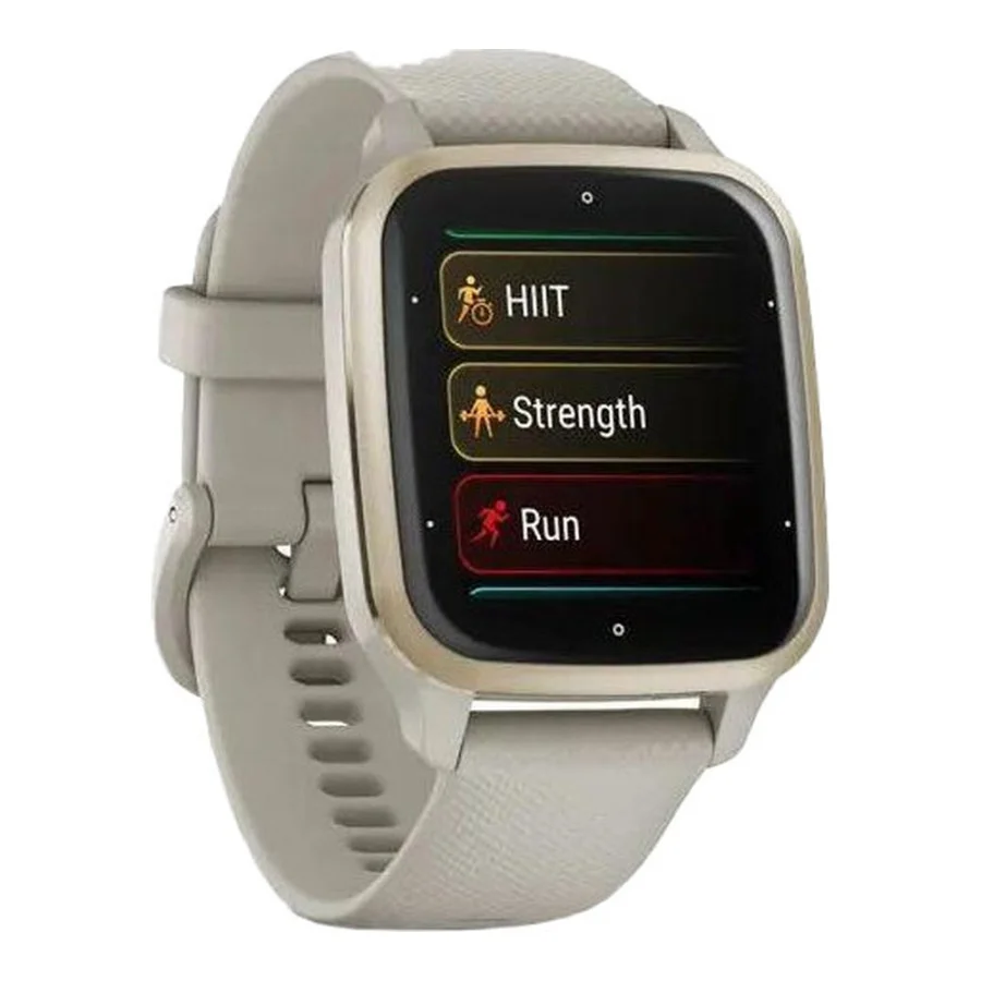 Garmin Venu Sq 2 – Music Edition Cream Gold Al. Bezel w. French Gray Case and S. Band (0010-02700-02/12)