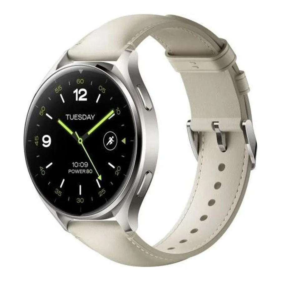 Xiaomi Watch 2 Titan Gray Case with White Leather Strap (BHR9306GL) (UA)