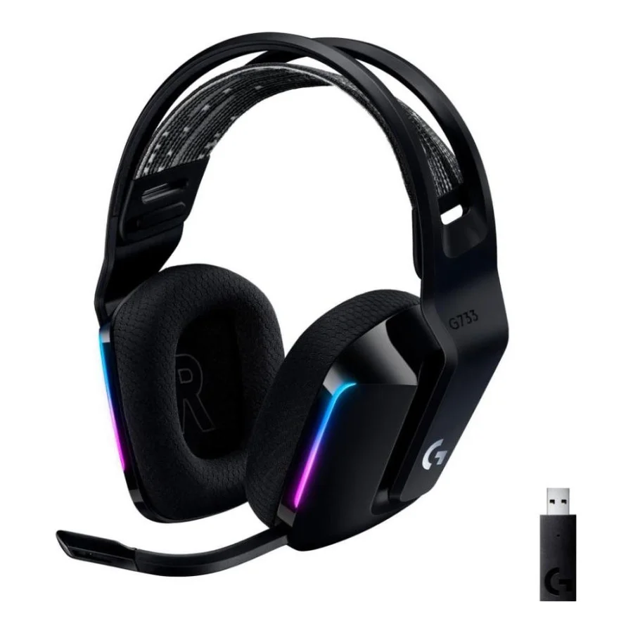 Logitech G733 Lightspeed Wireless RGB Black (981-000864, 981-000867)