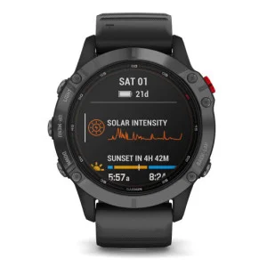 Garmin Fenix 6 Pro Solar Edition Slate Gray With Black Band (010-02410-15/14)