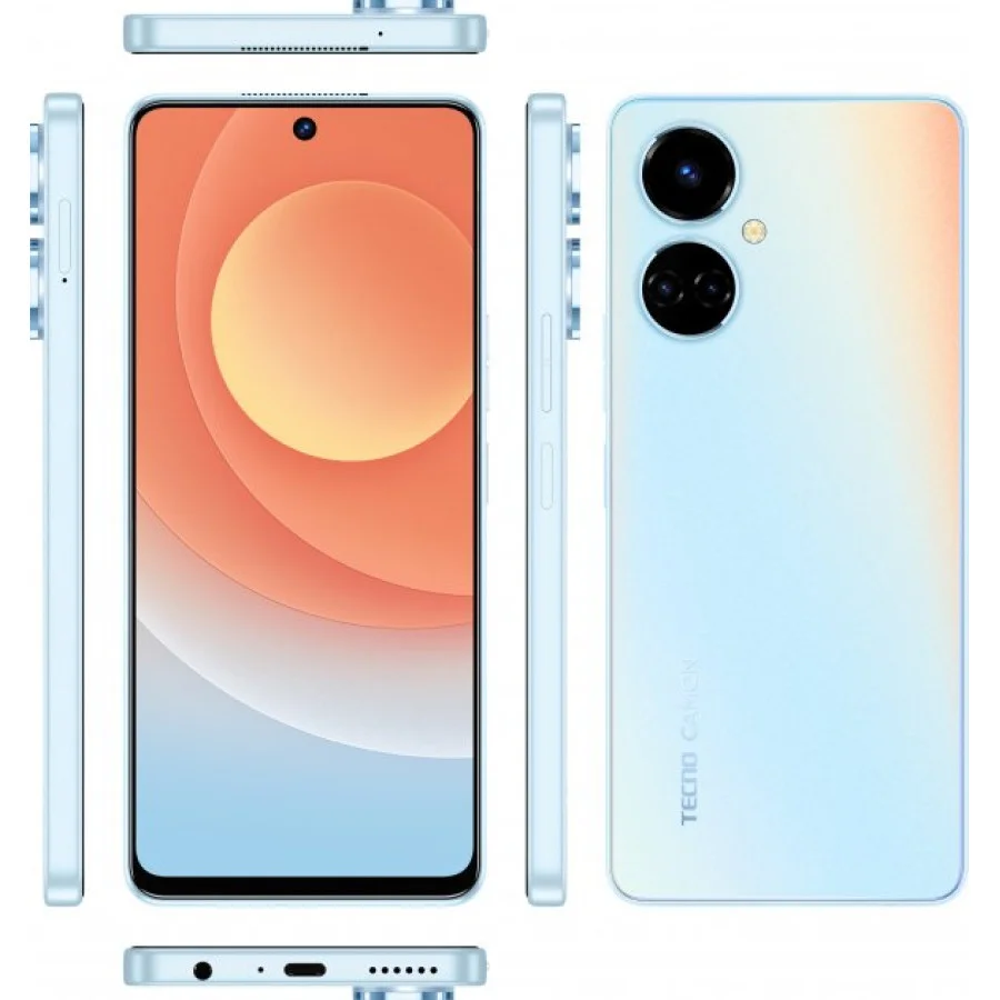 Tecno Camon 19 CI6n 6/128GB Sea Salt White (4895180784217) (UA)