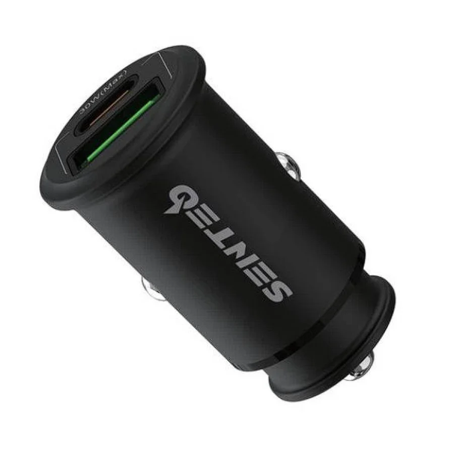SENTEO Q-02 USB + USB-C PD/QC 30W 3A black
