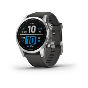 Garmin Fenix 7S Silver with Graphite Band (010-02539-00/01)