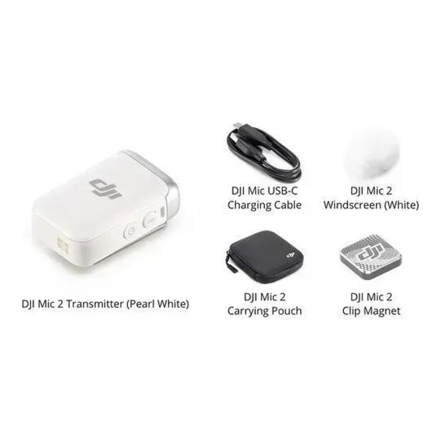 DJI Mic 2 Transmitter (Pearl White) (CP.RN.00000329.01)