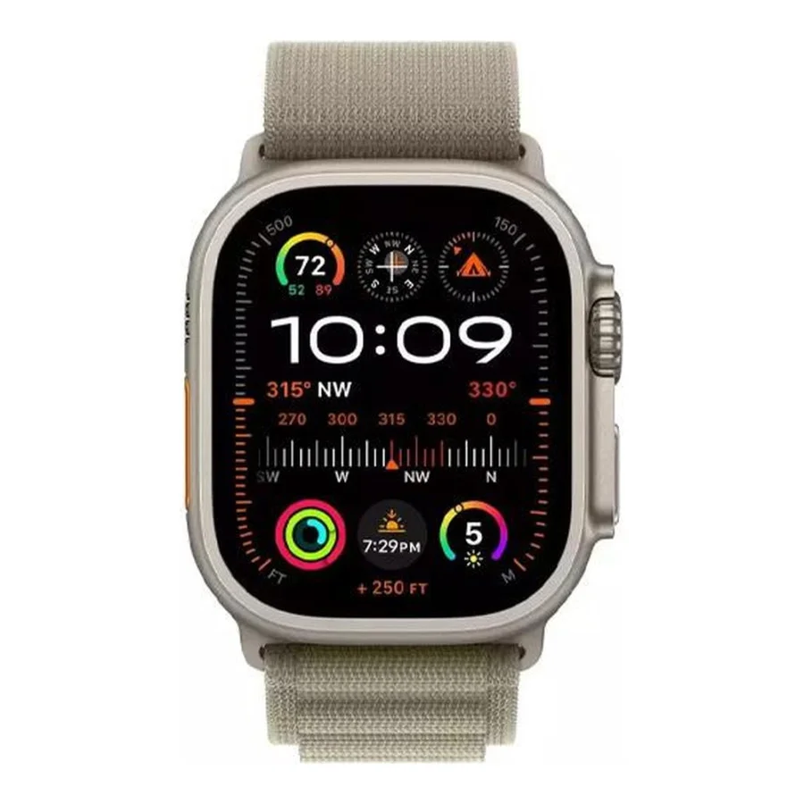 Apple Alpine Loop Band Medium для Apple Watch 49mm - Olive (MT5U3)