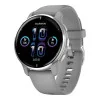 Garmin Venu 2 Plus Silver S. Steel Bezel w. Powder G. Case and S. Band (010-02496-00/10)