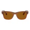 Ray-Ban Meta Wayfarer Shiny Caramel Frame Brown Lenses (RW4008 670683 50-22)