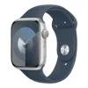 Apple Watch Series 9 GPS 41mm Silver Aluminum Case w. Storm Blue S. Band - S/M (MR903)