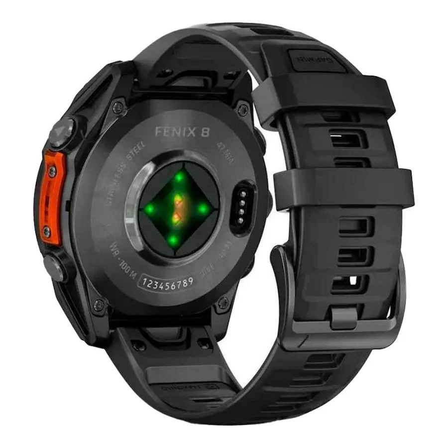 Garmin Fenix 8 47mm AMOLED Slate Gray with Black Silicone Band (010-02904-00/09)