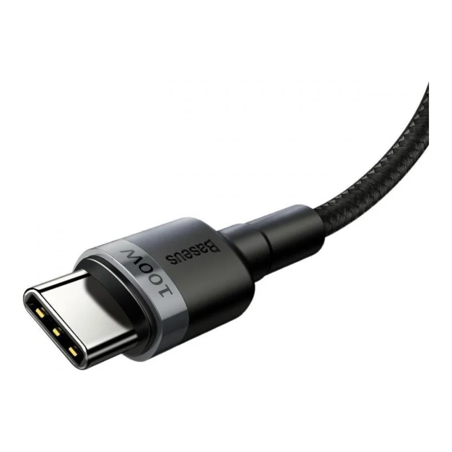 Baseus Cafule PD2.0 100W flash charging Type-C For Type-C cable (20V 5A) 2m Gray+Black (CATKLF-ALG1)