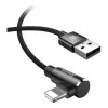 Baseus MVP Elbow Type Cable USB For IP 2A 1M Black (CALMVP-01)
