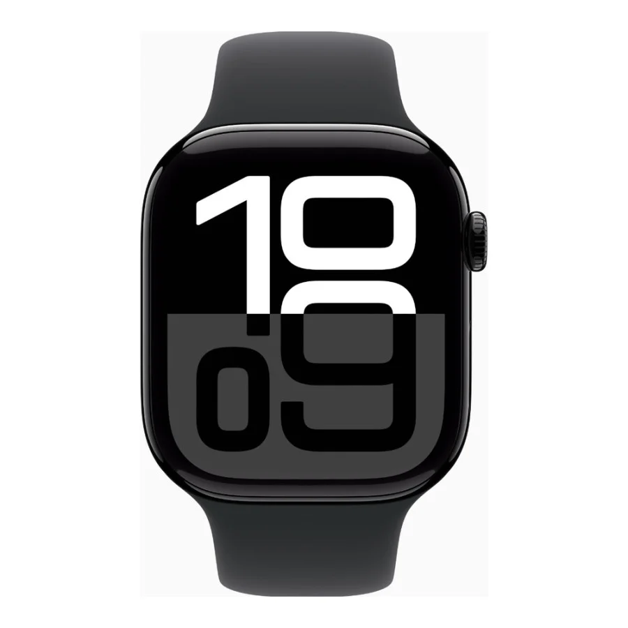 Apple Watch Series 10 GPS + Cellular 46mm Jet Black Alu. Case w. Black Sport Band - M/L (MWY43)