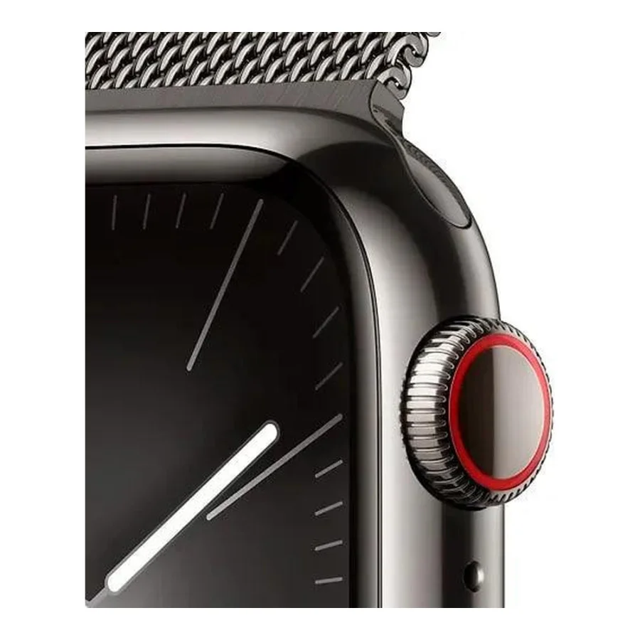 Apple Watch Series 9 GPS + Cellular 45mm Graphite S. Steel Case w. Graphite Milanese Loop (MRMX3)