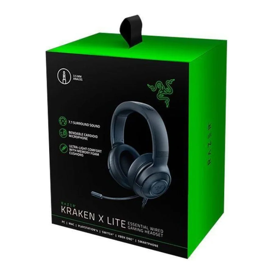 Razer Kraken X Essential Wired Gaming Headset Black (RZ04-02950100-R3C1)