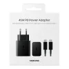 Samsung 45W PD Compact Power Adapter (with Type-C cable) Black (EP-T4510XBE) (EU)