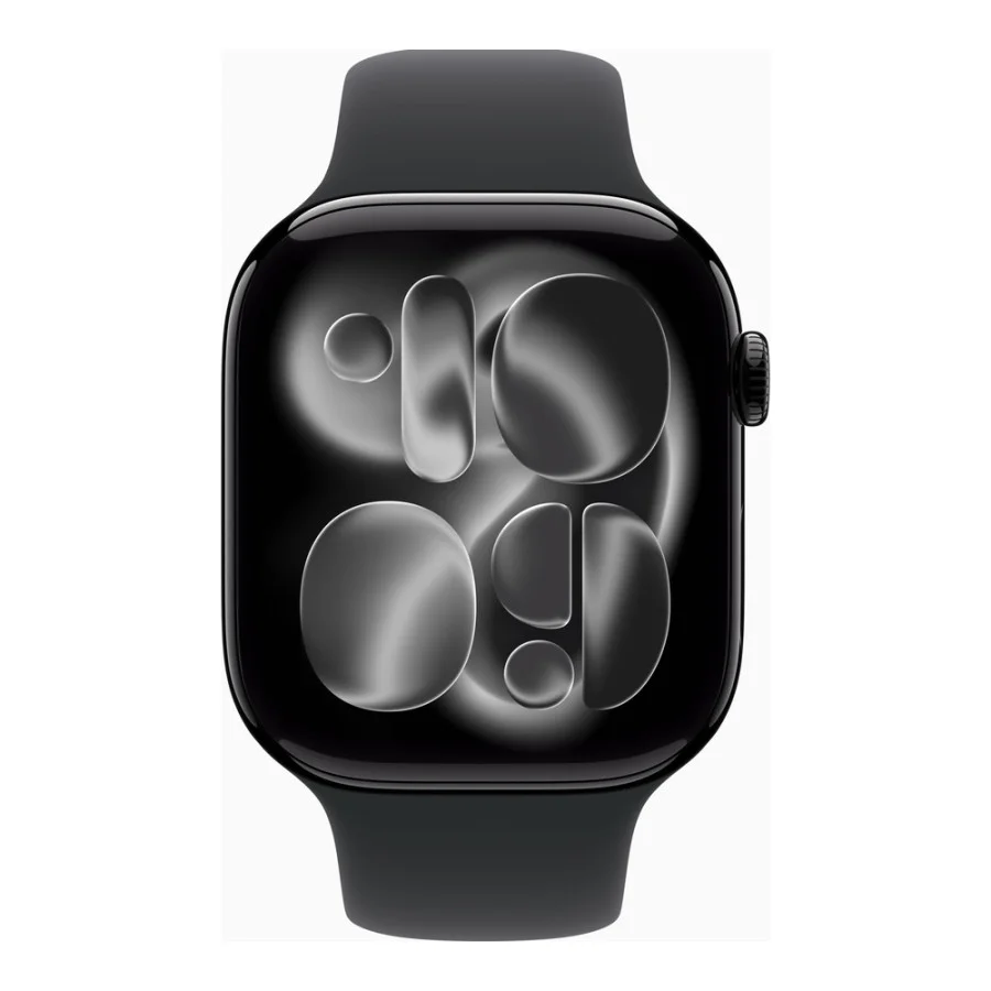 Apple Watch Series 11 GPS + Cellular 46mm Jet Black Alu. Case w. Black S. Band - M/L (MFC44)