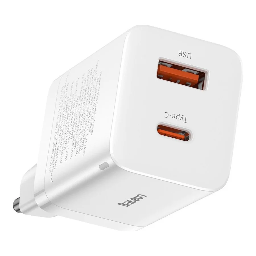Baseus Super Si Pro Quick Charger C+U 30W White (CCSUPP-E02)