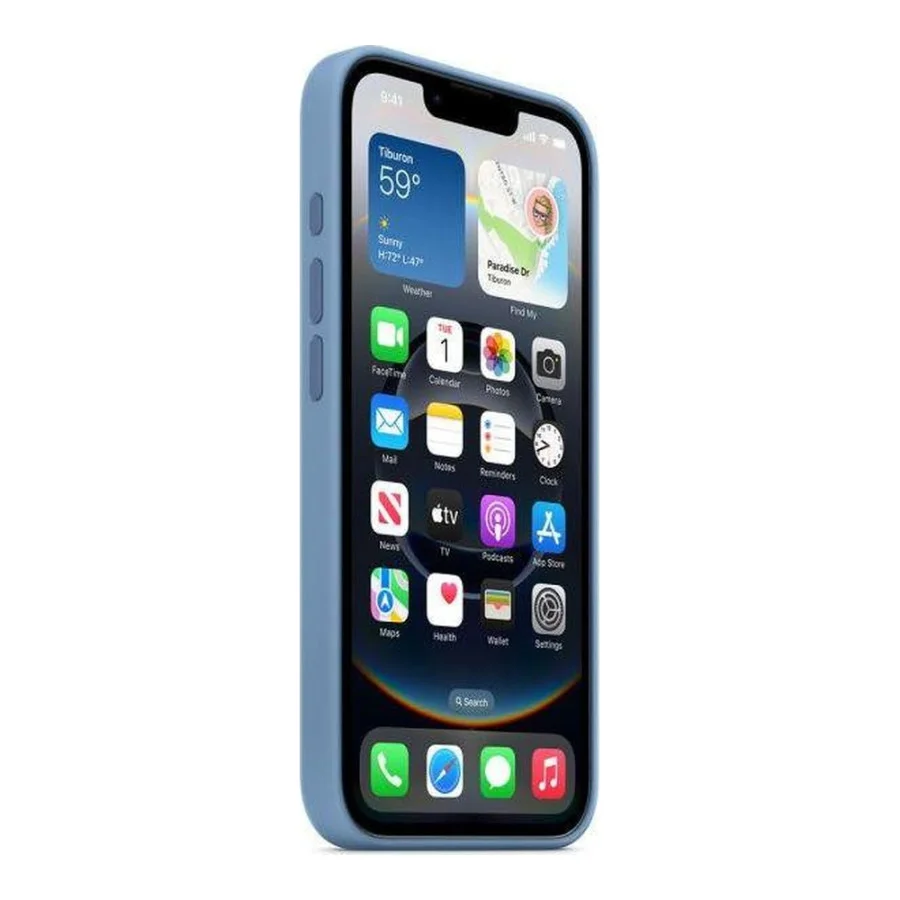 Apple iPhone 16e Silicone Case – Winter Blue (MD3Q4) (EU)