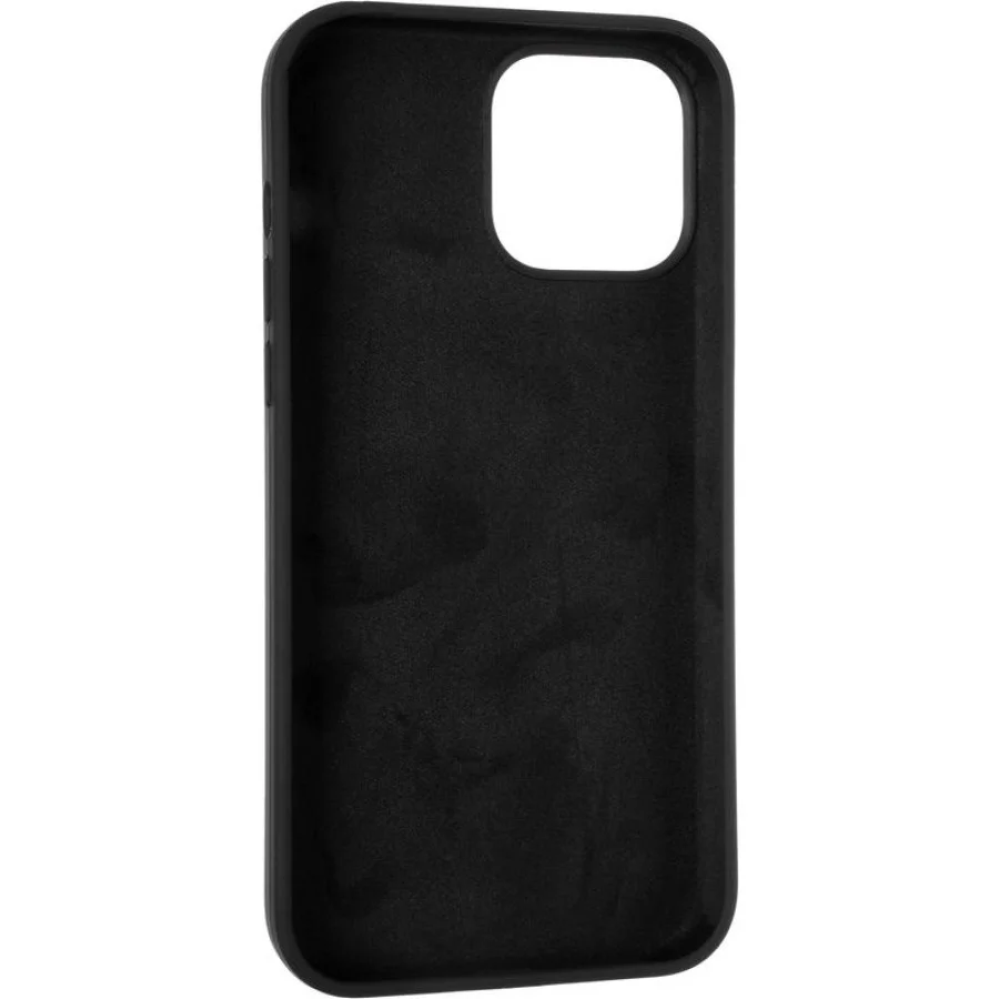 Original Full Soft Case for iPhone 13 Pro Max Black (Without logo)