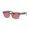 Ray-Ban Meta Wayfarer Large - Clear / Watermelon Red Transitions (RW4008 6705P5 53-22)