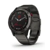 Garmin Fenix 6 Pro Solar Titanium Carbon Gray Dlc With Titanium Dlc Band (010-02410-23/22)
