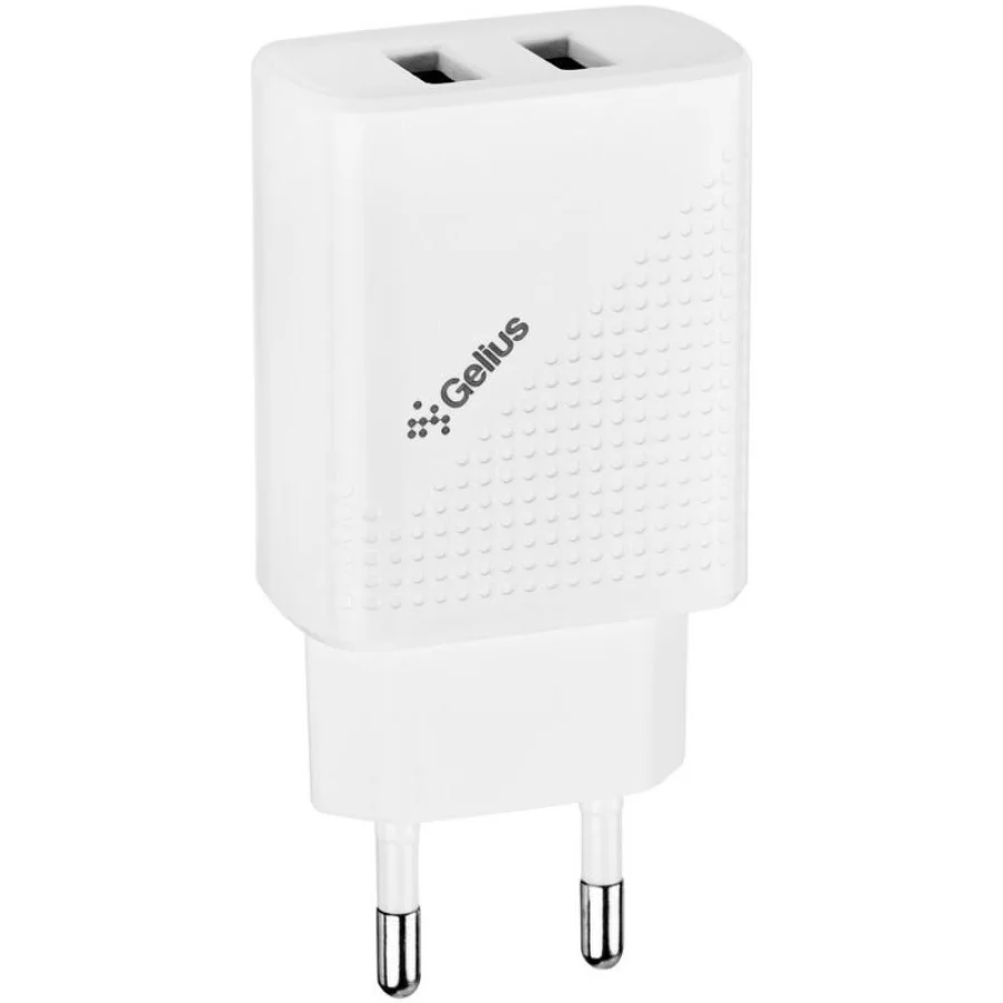 СЗУ Gelius Pro Vogue GP-HC011 2USB 2.4A (White)