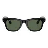 Ray-Ban Meta Wayfarer Large - Shiny Black / G-15 Green (RW4008 601/71 53-22)
