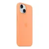 Apple iPhone 15 Silicone Case with MagSafe - Orange Sorbet (MT0W3) (OEM)