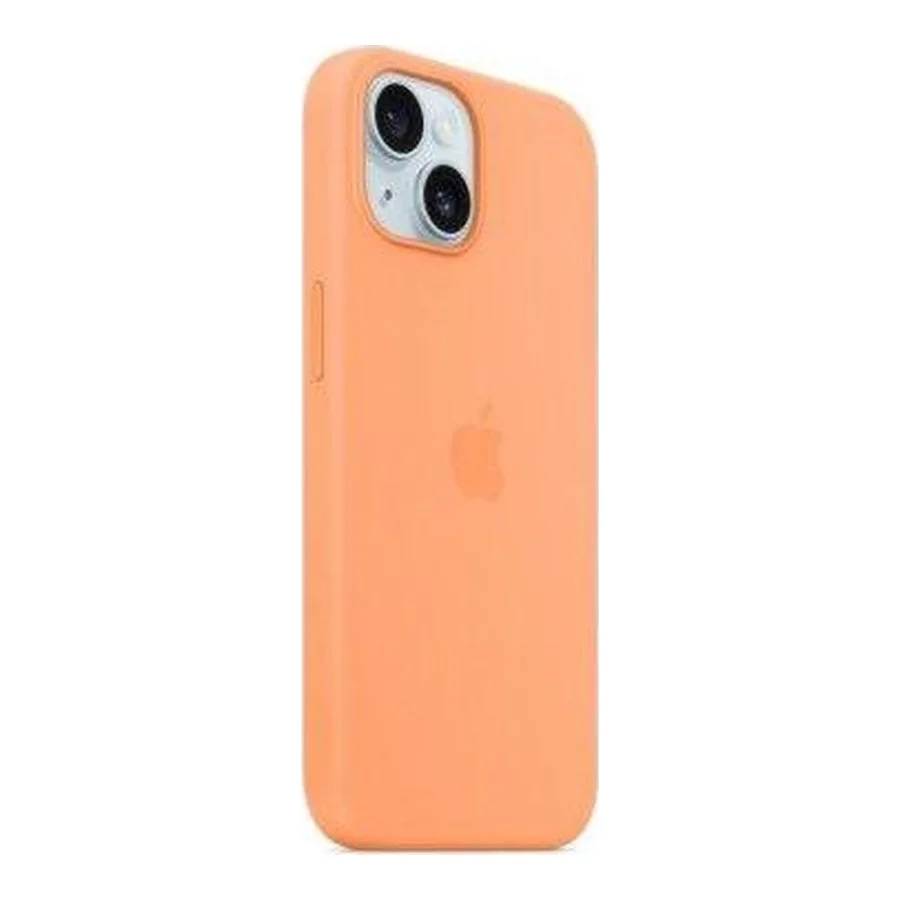 Apple iPhone 15 Silicone Case with MagSafe - Orange Sorbet (MT0W3) (OEM)