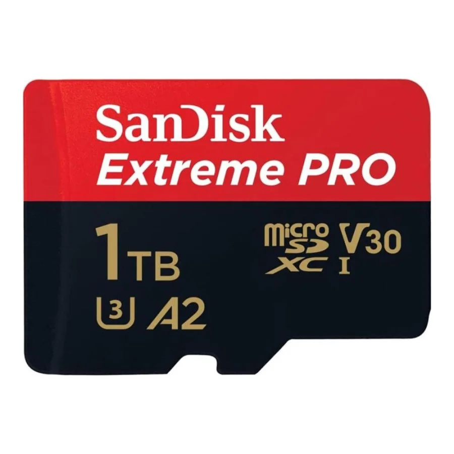 SanDisk 1 TB microSDXC UHS-I U3 Extreme Pro + SD Adapter (SDSQXCD-1T00-GN6MA)