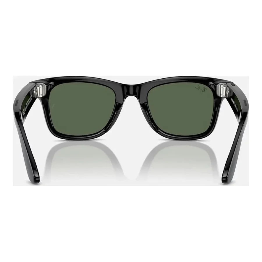 Ray-Ban Meta Wayfarer Large - Shiny Black / G-15 Green (RW4008 601/71 53-22)