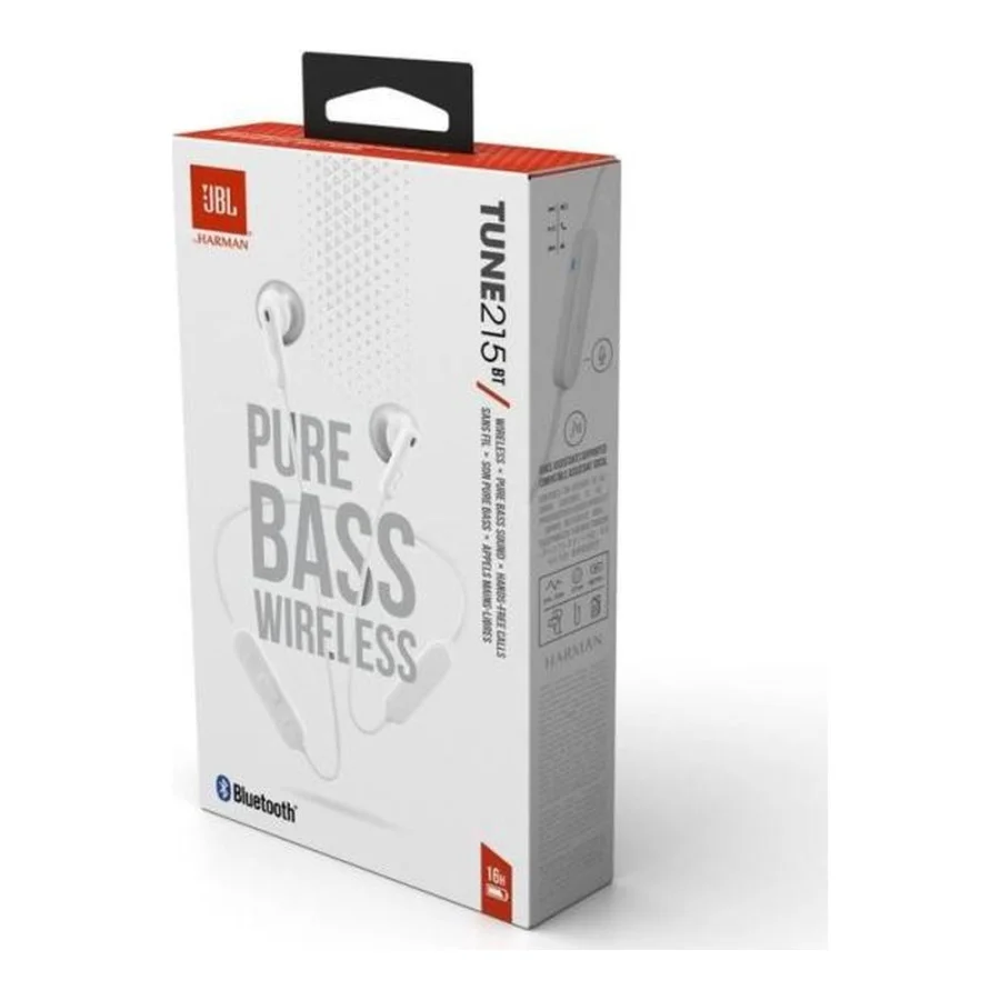 JBL T215BT White JBLT215BTWHT